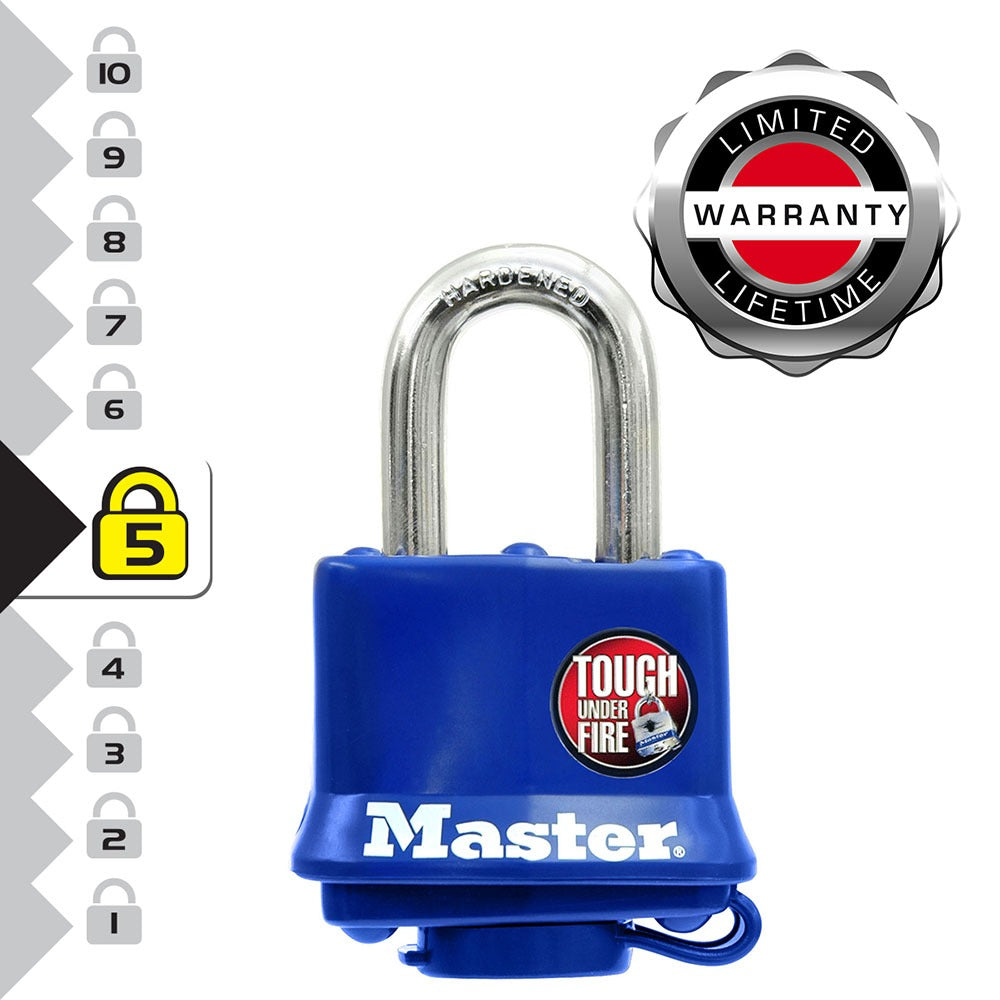 312EURD Laminated Padlock with Key and Thermoplastic Cover - The Safe Havens