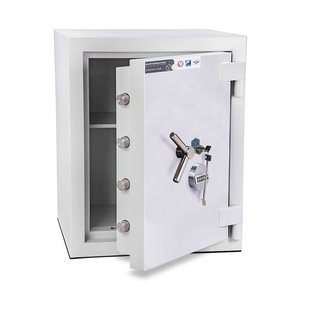 Eurovault Aver Grade 5 Size 2 Key and Electronic Lock Safe - The Safe Havens