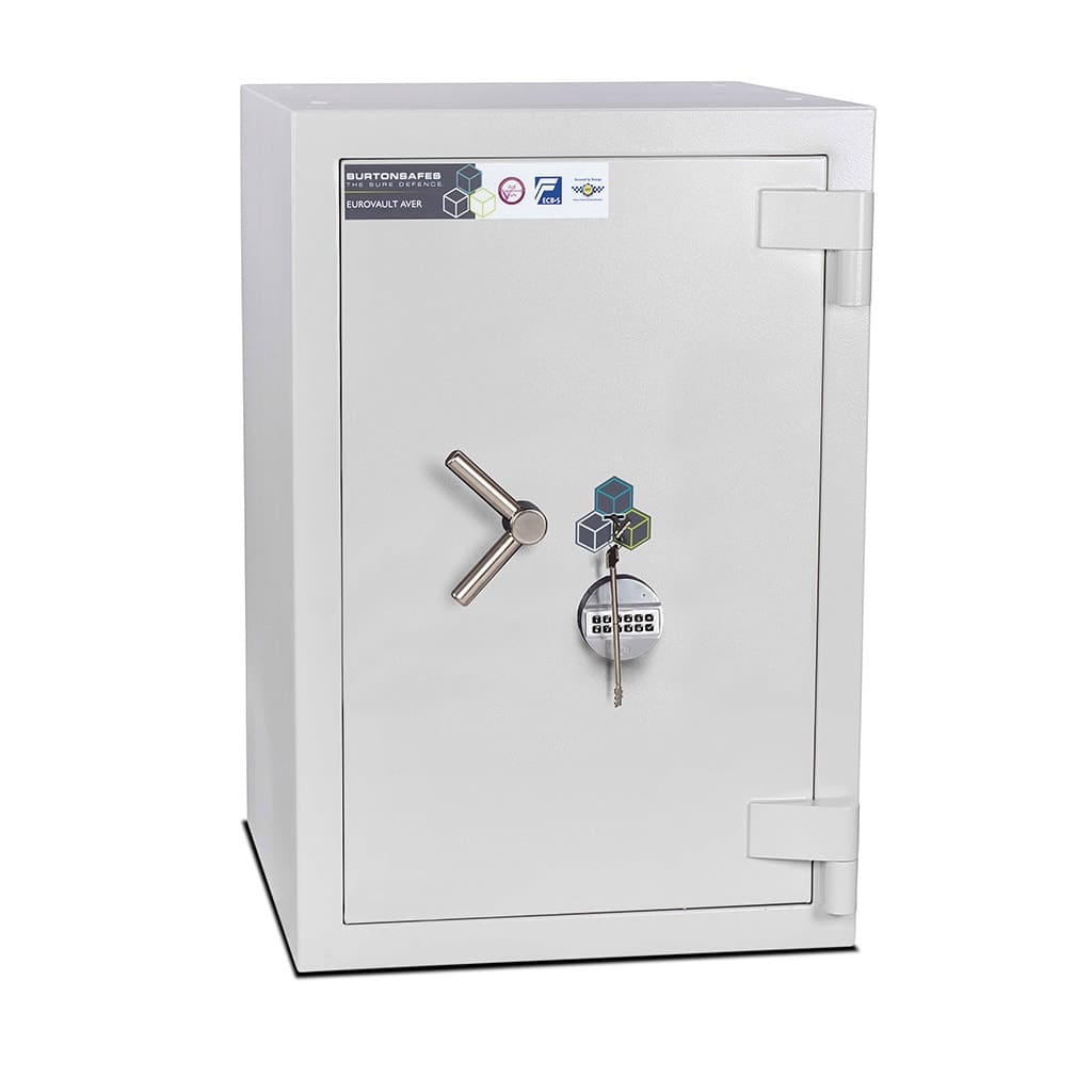 Eurovault Aver Grade 5 Size 3 Key and Electronic Lock Safe - The Safe Havens