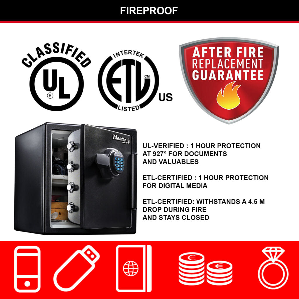 Digital Fire & Water Safe X Large LFW123FTC - The Safe Havens