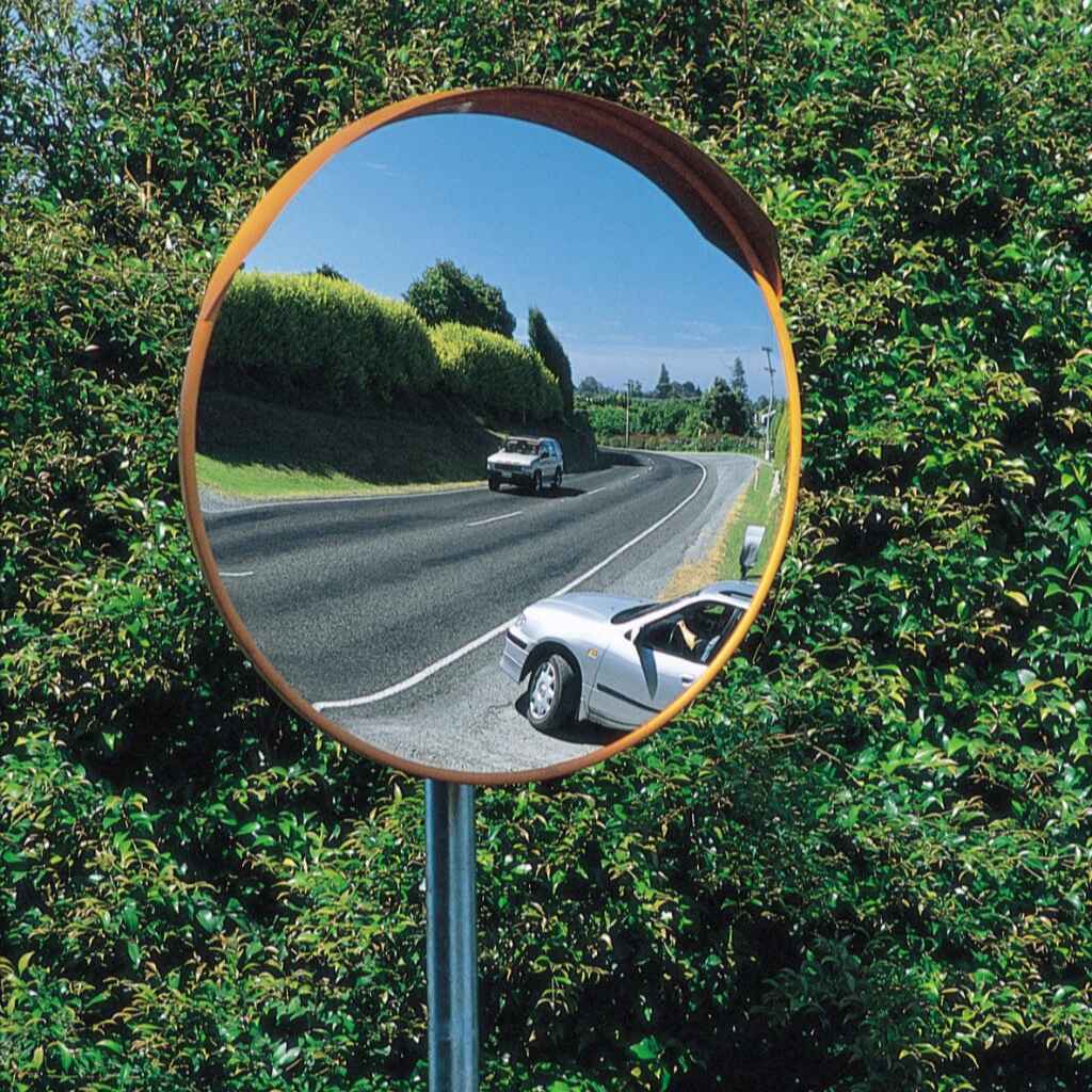 Stainless Steel Anti-Vandal Mirror 450mm - The Safe Havens