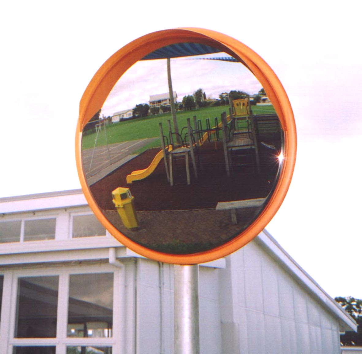 Stainless Steel Anti-Vandal Mirror 600mm - The Safe Havens