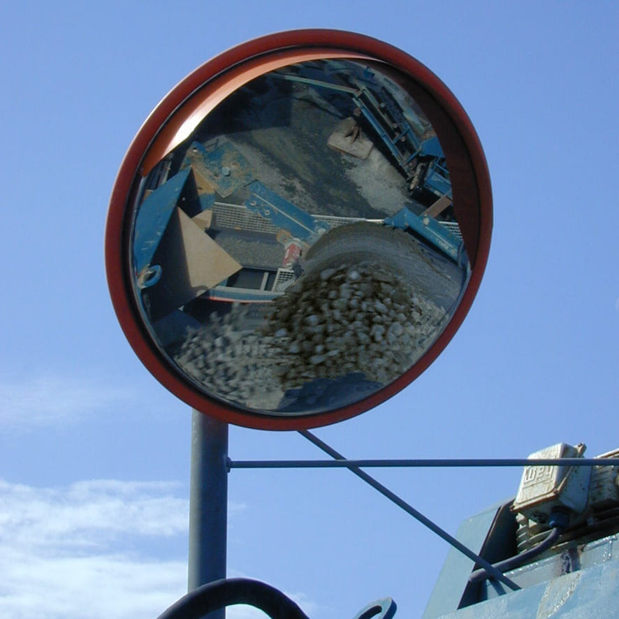 Stainless Steel Anti-Vandal Mirror 600mm - The Safe Havens
