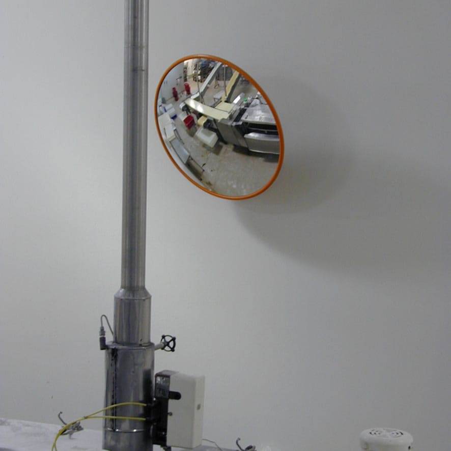 Stainless Steel Food Processing Mirror 450mm - The Safe Havens