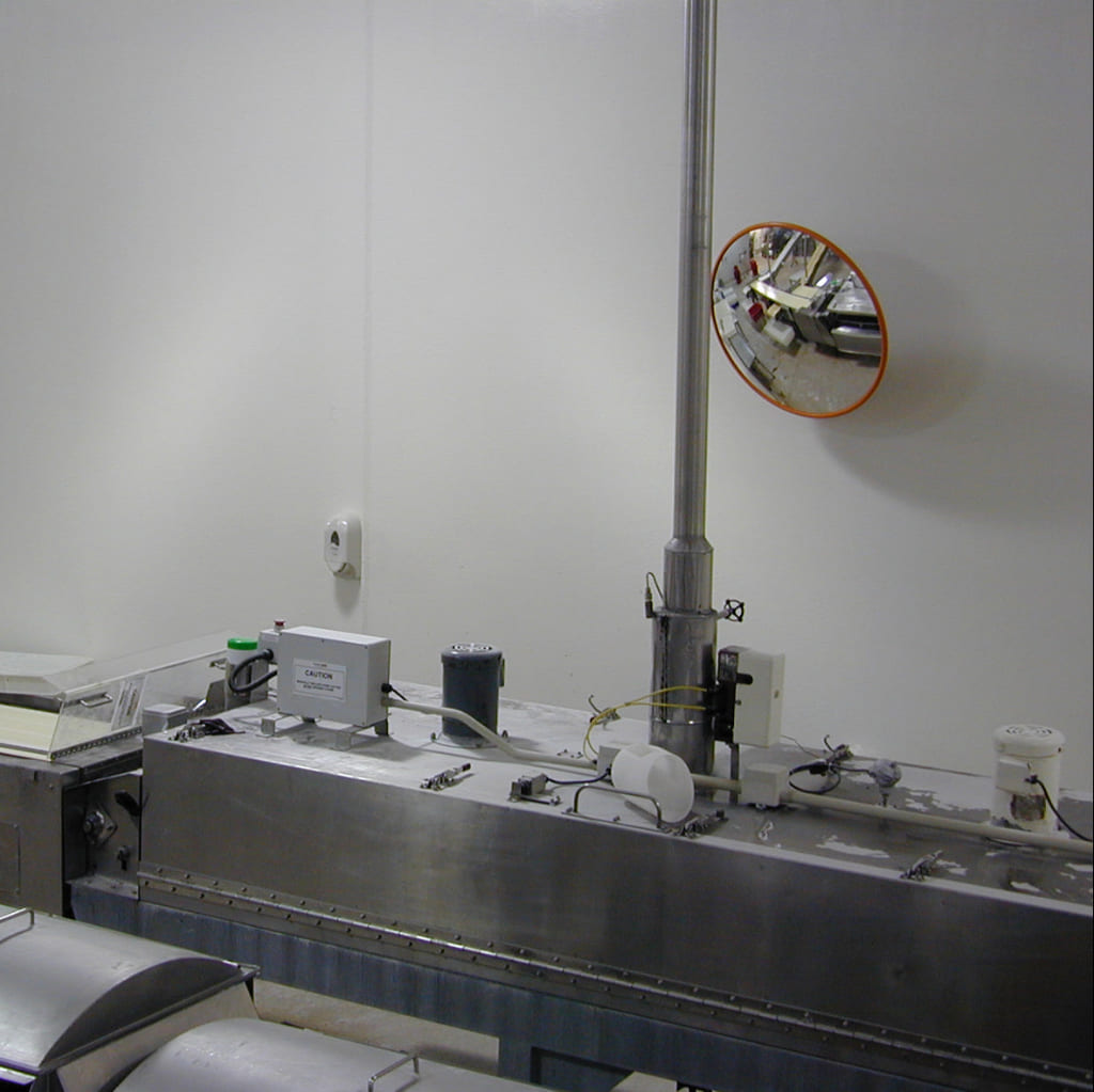 Stainless Steel Food Processing Mirror 450mm - The Safe Havens