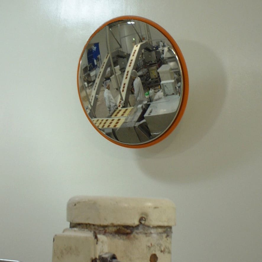 Stainless Steel Food Processing Mirror 800mm - The Safe Havens