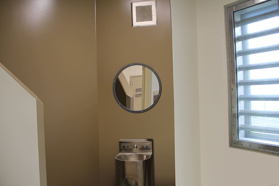 Flat Stainless Steel Vanity Mirror - Anti-Vandal 500 x 400mm - The Safe Havens