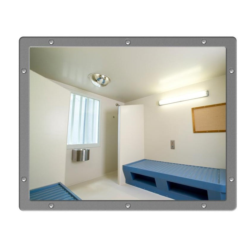 Flat Stainless Steel Vanity Mirror - Anti-Ligature 500 x 400mm - Securikey - The Safe Havens