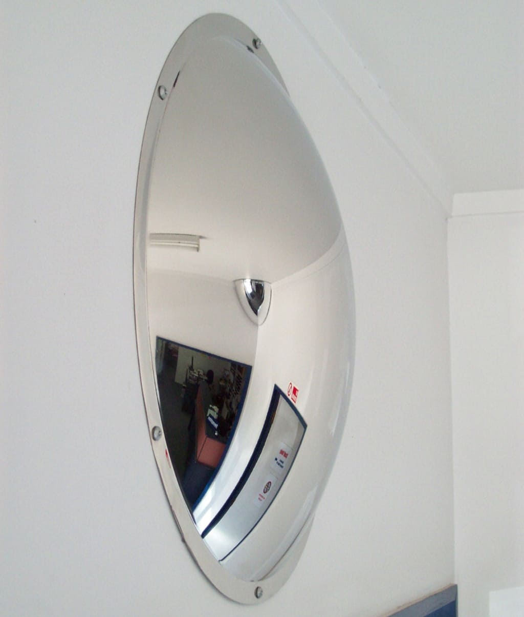 Stainless Steel Wall Dome Mirror - 500mm - The Safe Havens