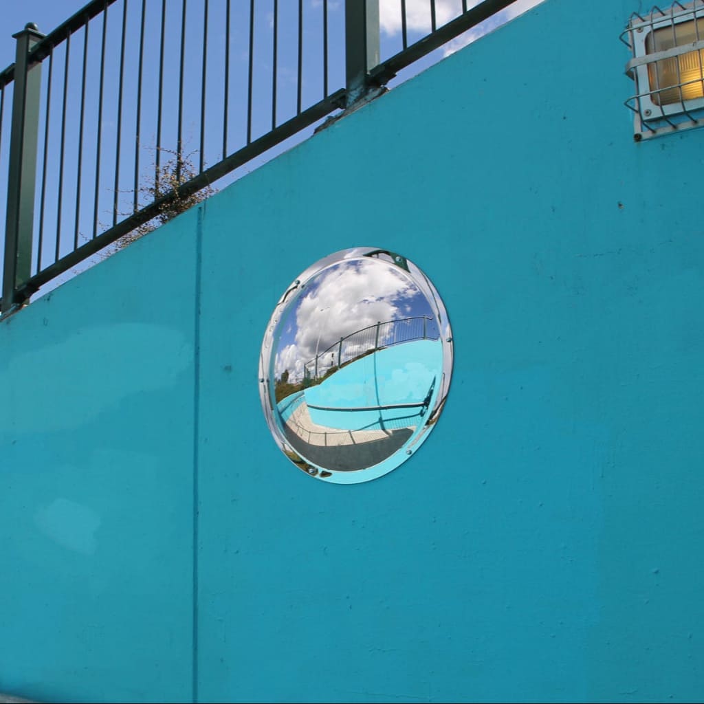 Stainless Steel Wall Dome Mirror - 500mm - The Safe Havens