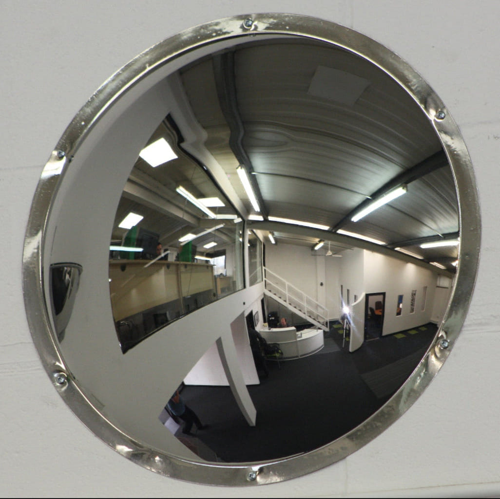 Stainless Steel Wall Dome Mirror - 500mm - The Safe Havens