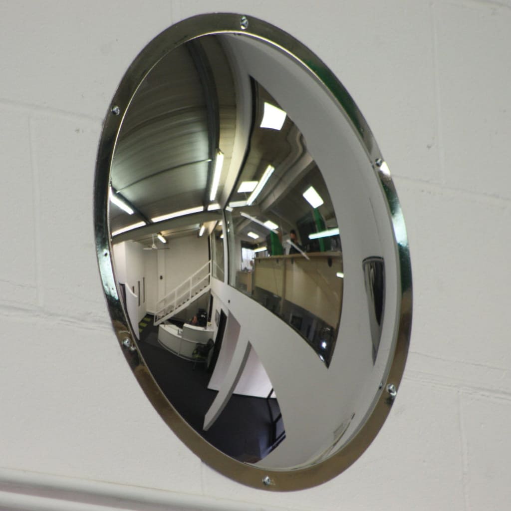 Stainless Steel Wall Dome Mirror - 500mm - The Safe Havens