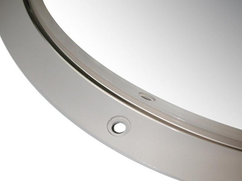 Stainless Steel Half Dome Mirror with Anti-Ligature Frame - 500 x 250mm - The Safe Havens