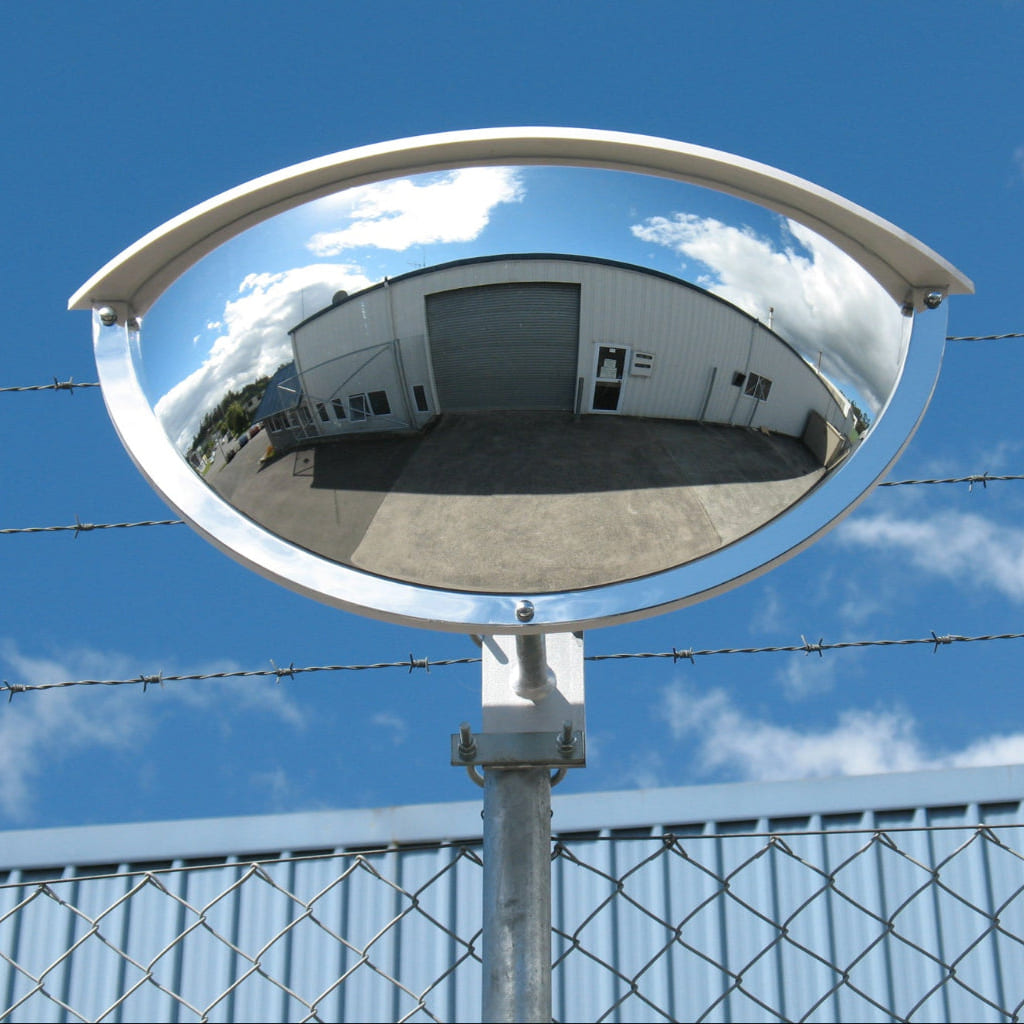 Exterior Half Face Convex Mirror (900mm) - The Safe Havens