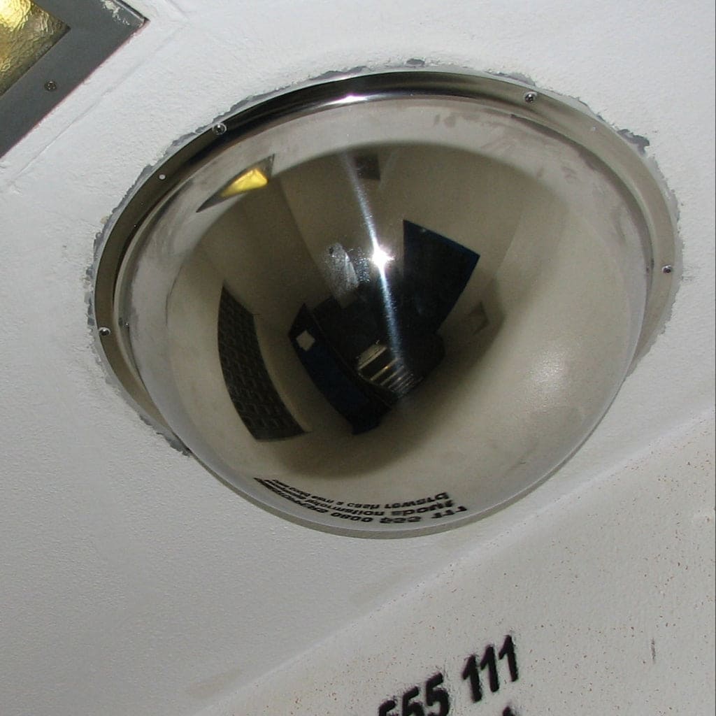 Stainless Steel Ceiling Dome Mirror 500mm - The Safe Havens