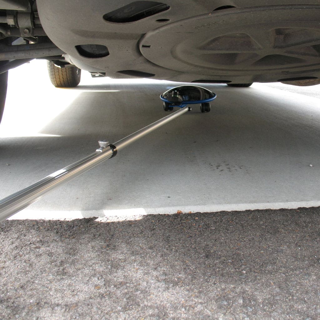Heavy Duty Portable Inspection Mirror with Light 300mm - The Safe Havens