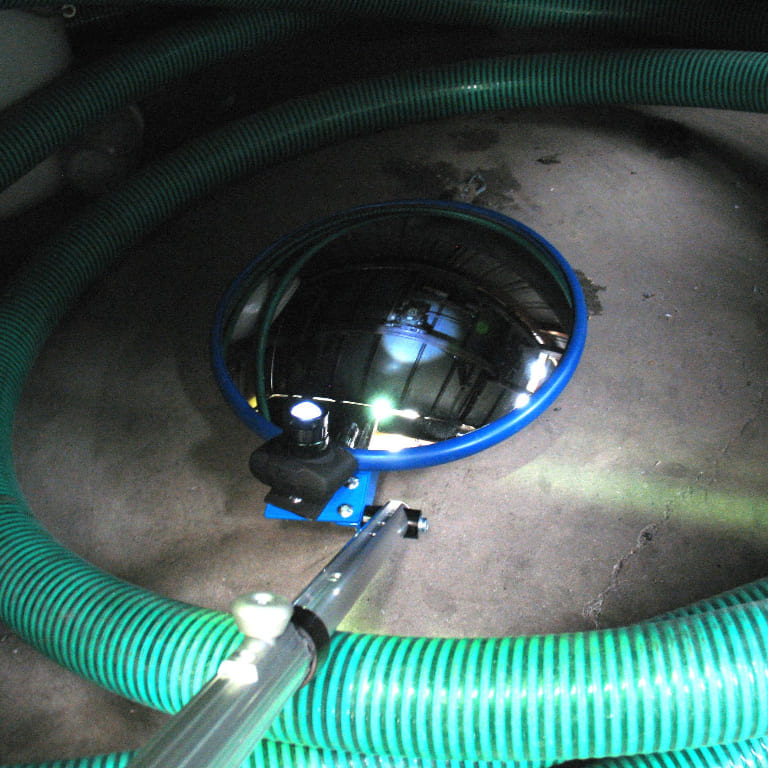 Heavy Duty Portable Inspection Mirror with Light 300mm - The Safe Havens