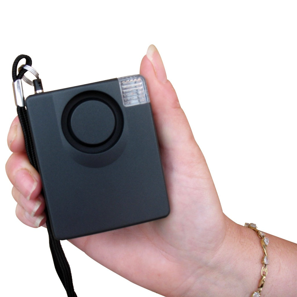 Battery-Powered Personal Attack Alarm with Clip, Pull Pin & Torch - Securikey - The Safe Havens
