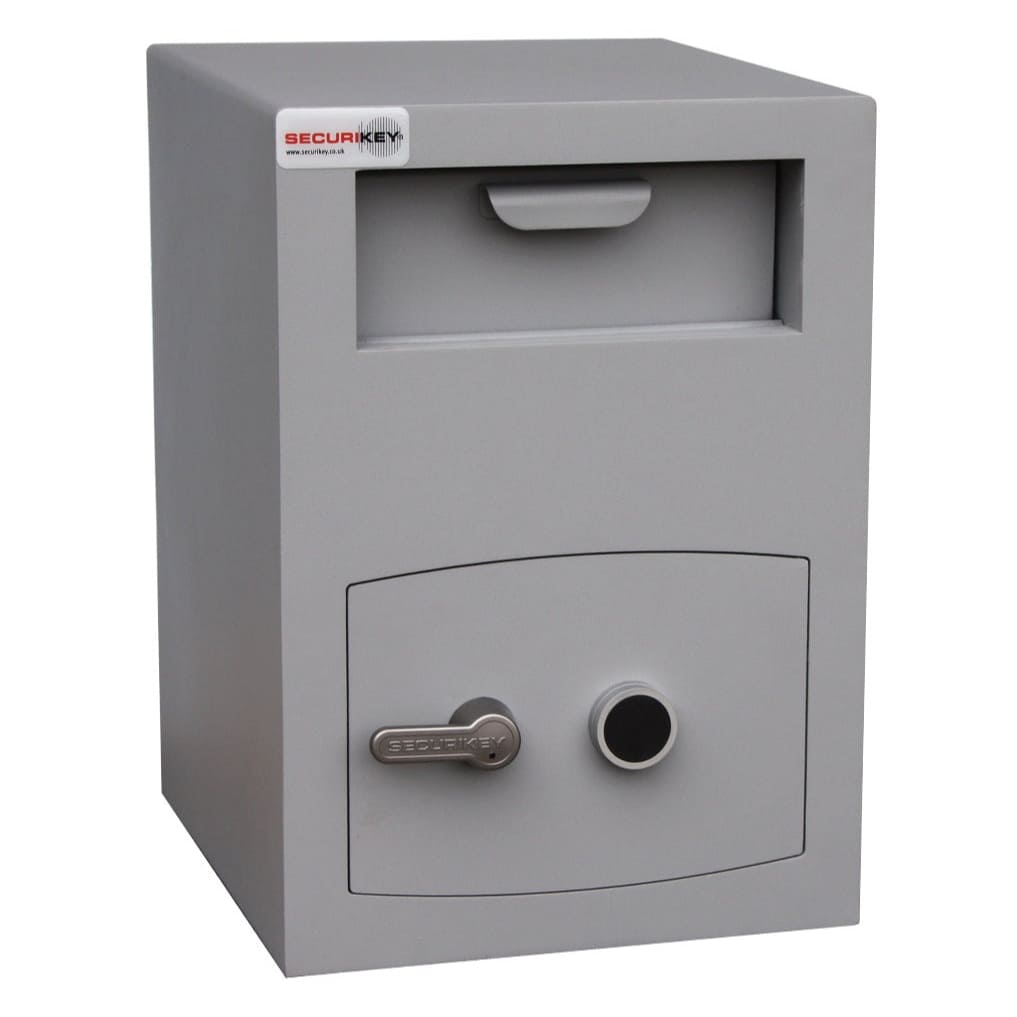 Mini Vault Deposit Silver 2 Key Locking - Securikey - The Safe Havens