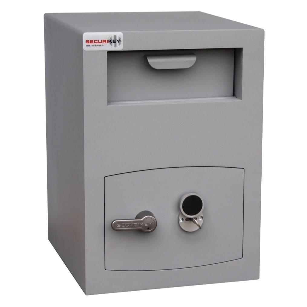 Mini Vault Deposit Silver 2 Key Locking - Securikey - The Safe Havens