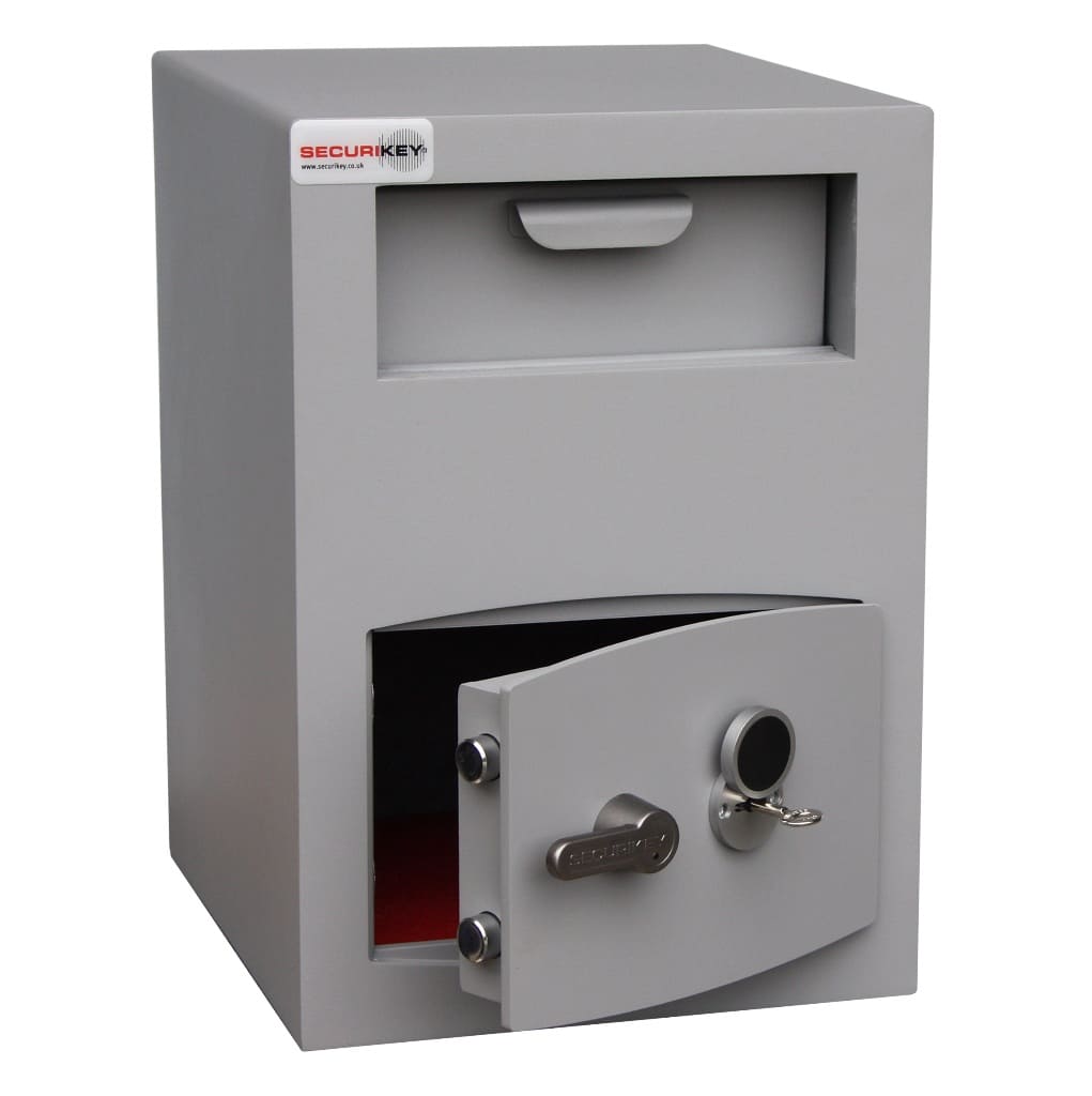 Mini Vault Deposit Silver 2 Key Locking - Securikey - The Safe Havens