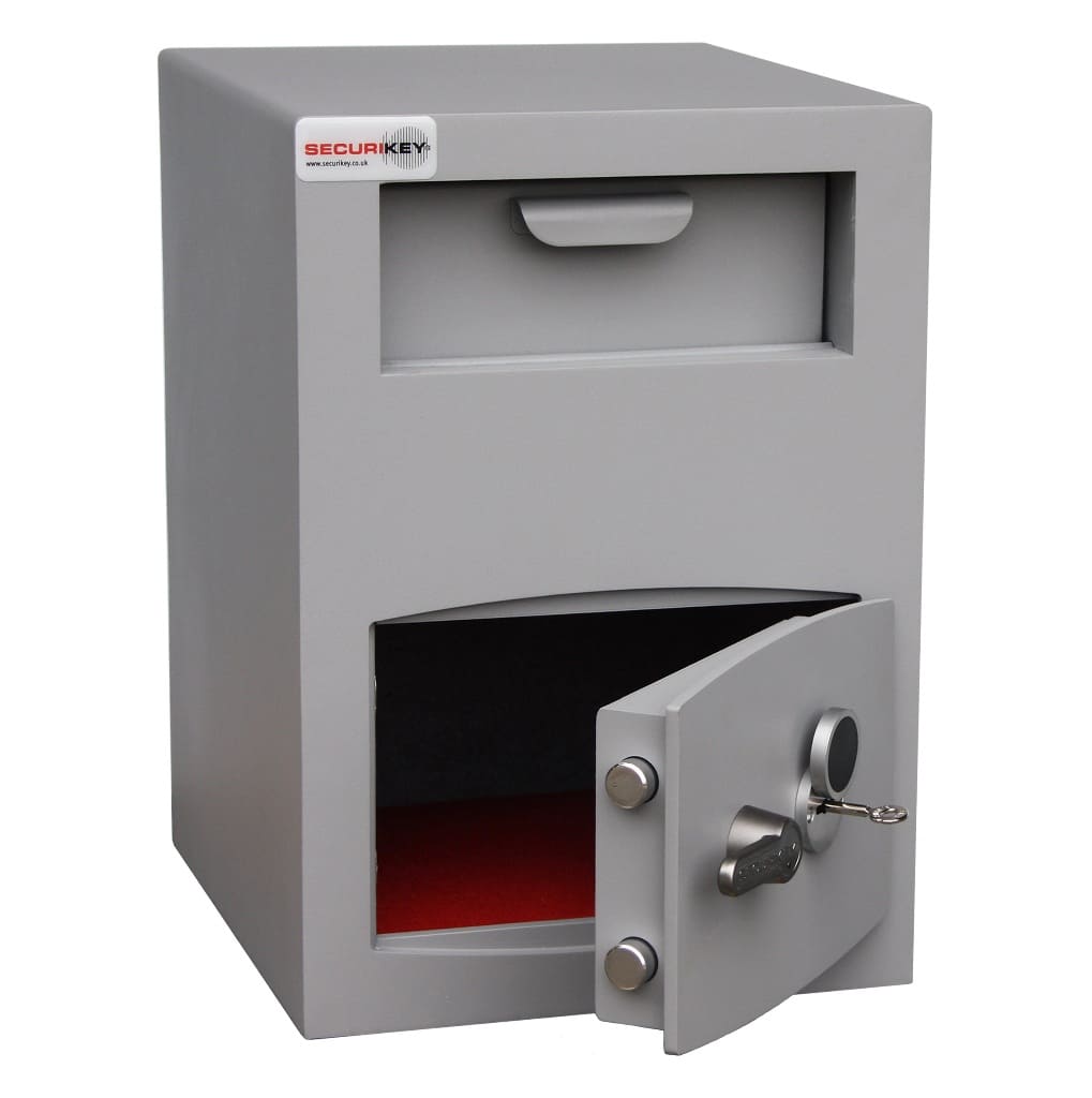 Mini Vault Deposit Silver 2 Key Locking - Securikey - The Safe Havens