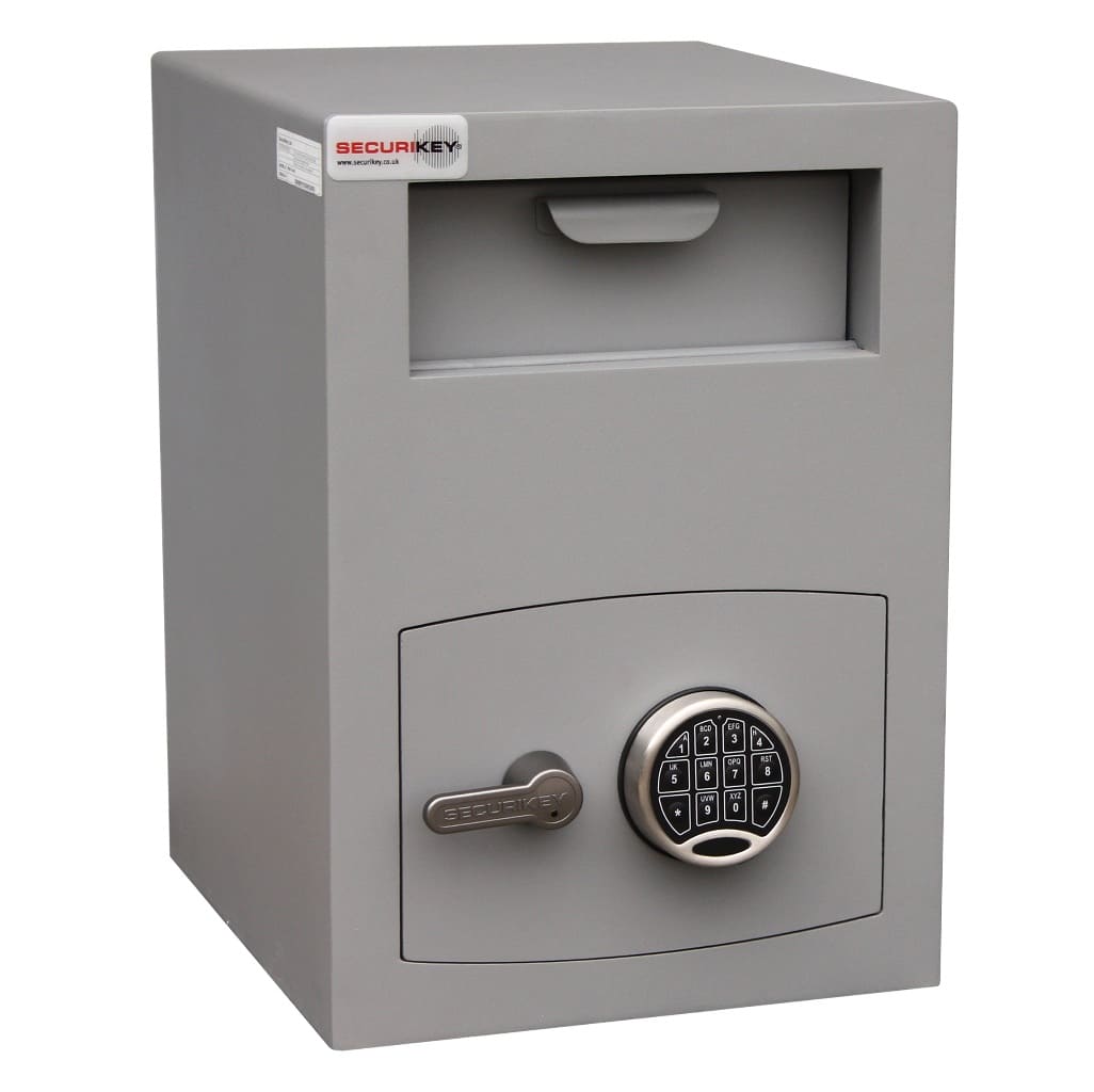 Mini Vault Deposit Silver 2 Electronic - Securikey - The Safe Havens