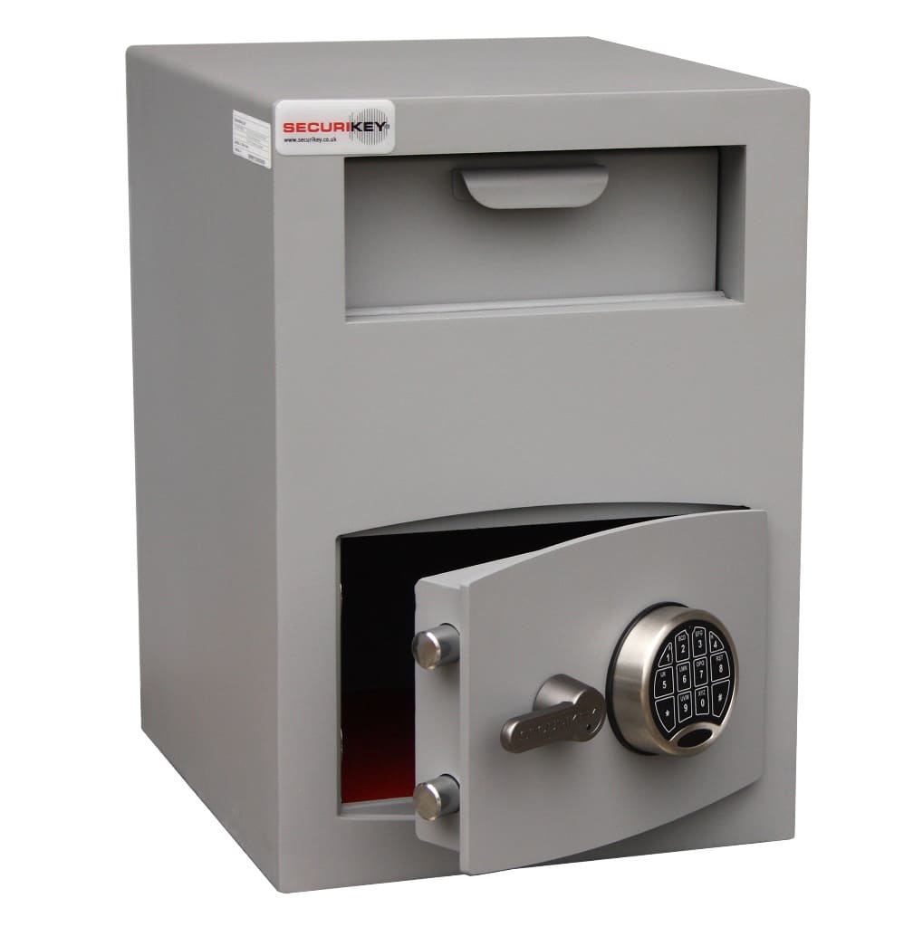 Mini Vault Deposit Silver 2 Electronic - Securikey - The Safe Havens
