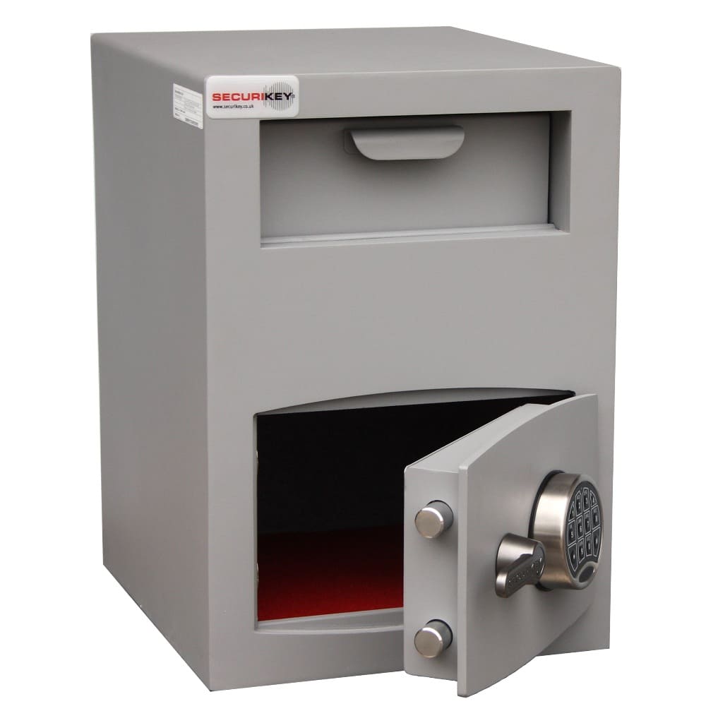 Mini Vault Deposit Silver 2 Electronic - Securikey - The Safe Havens