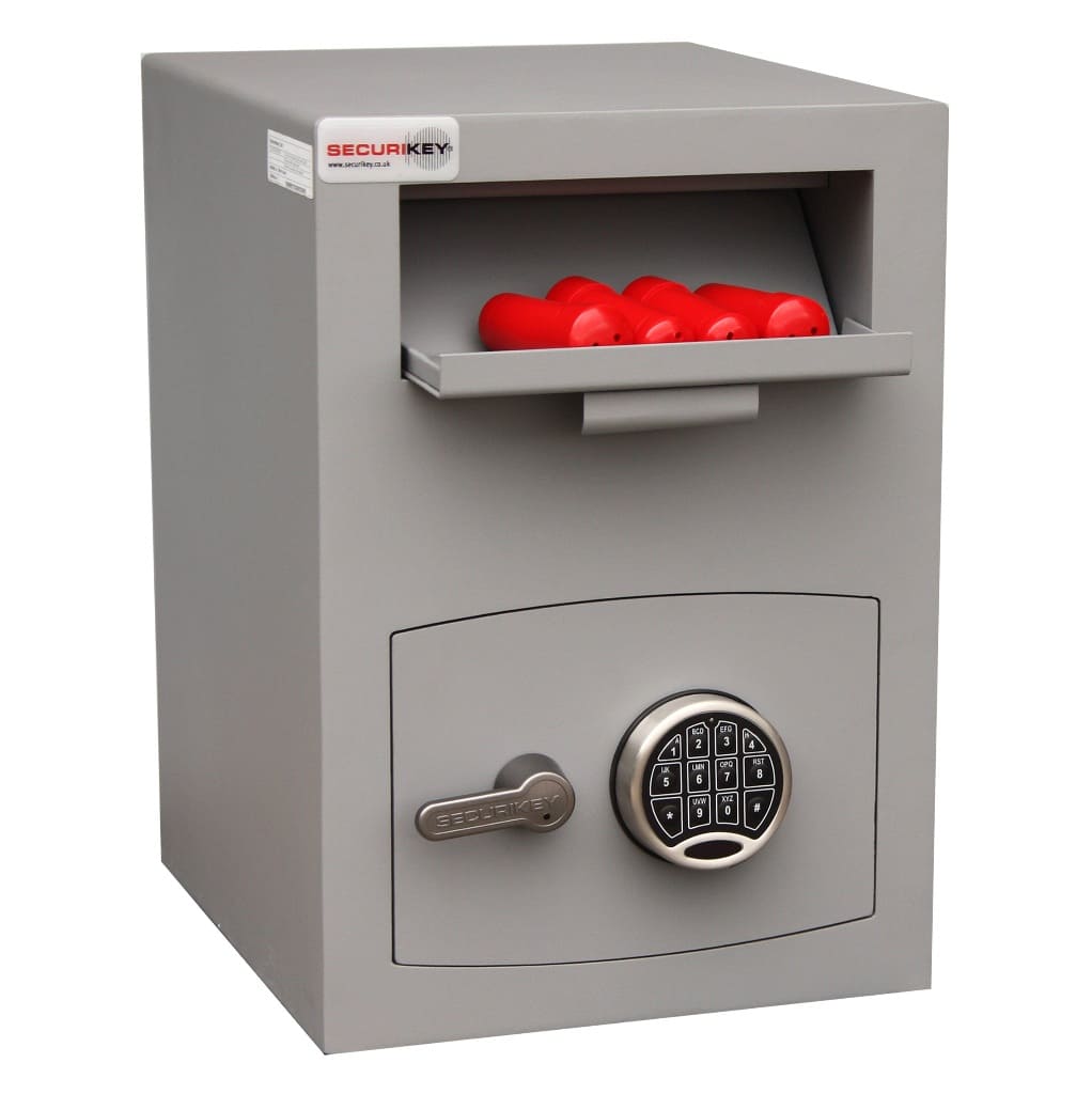 Mini Vault Deposit Silver 2 Electronic - Securikey - The Safe Havens