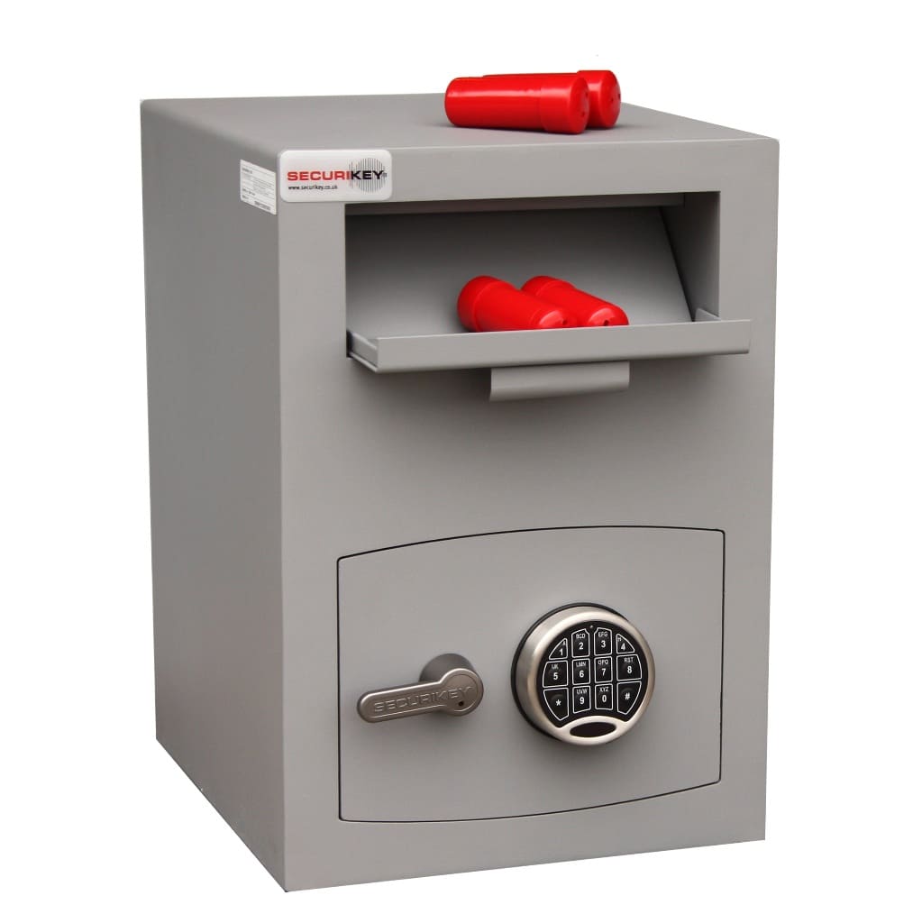 Mini Vault Deposit Silver 2 Electronic - Securikey - The Safe Havens
