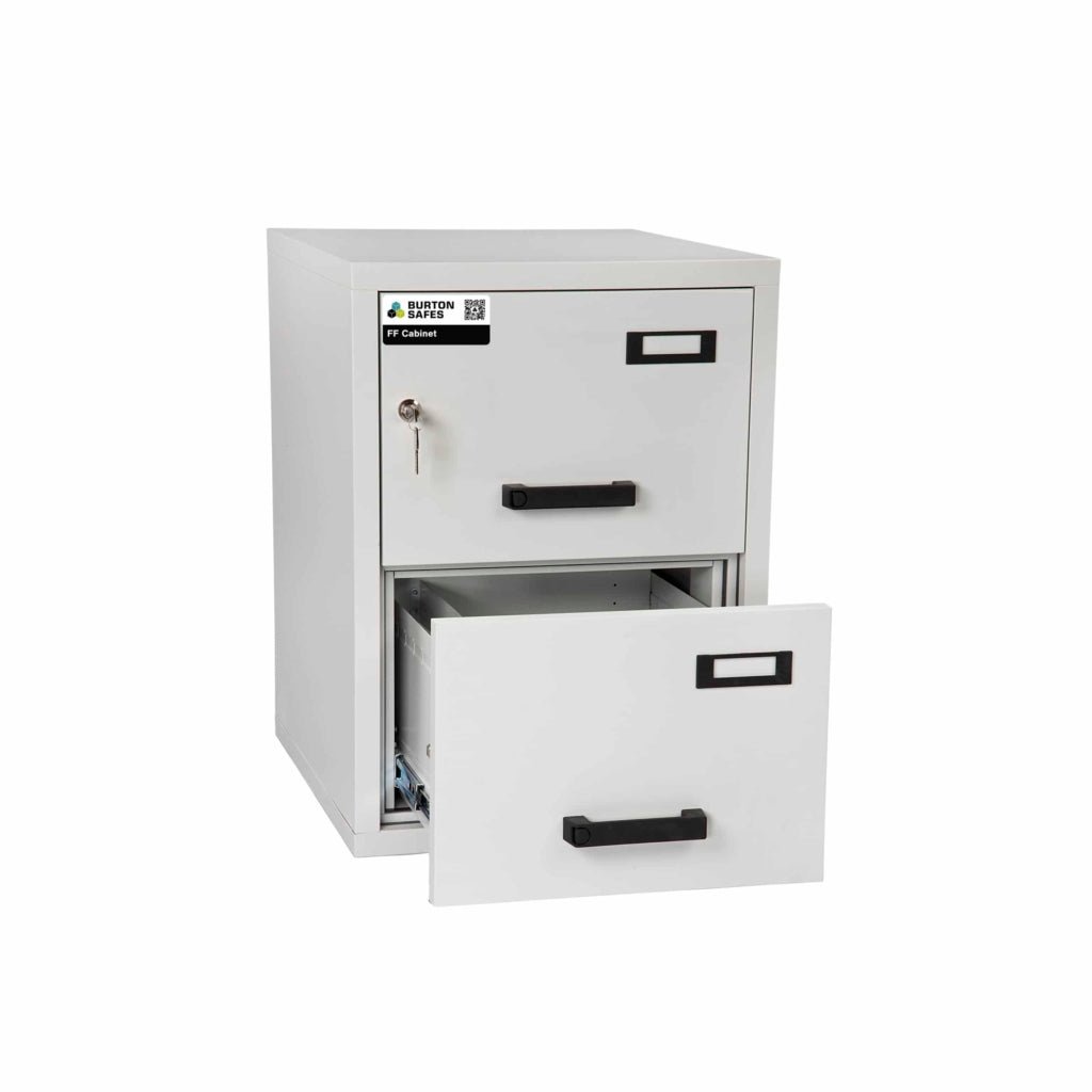 Fireproof Filing Cabinet 2 Drawer Key Locking Safe - The Safe Havens