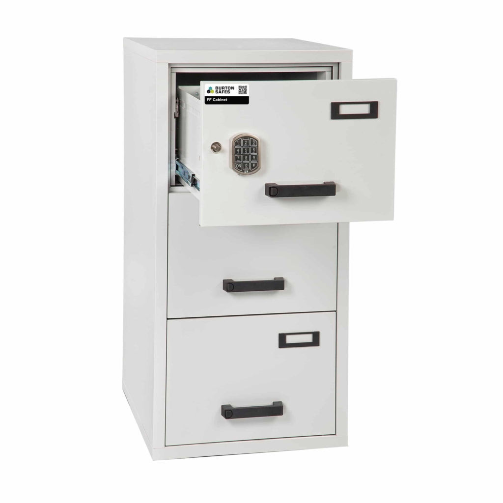Fireproof Filing Cabinet 3 Drawer Electronic Lock Safe - The Safe Havens
