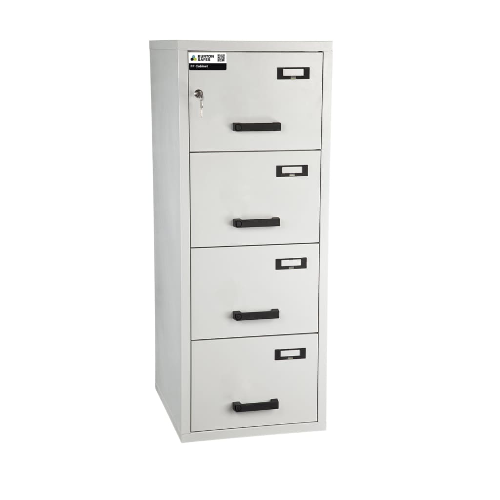 Fireproof Filing Cabinet 4 Drawer Key Locking Safe - The Safe Havens