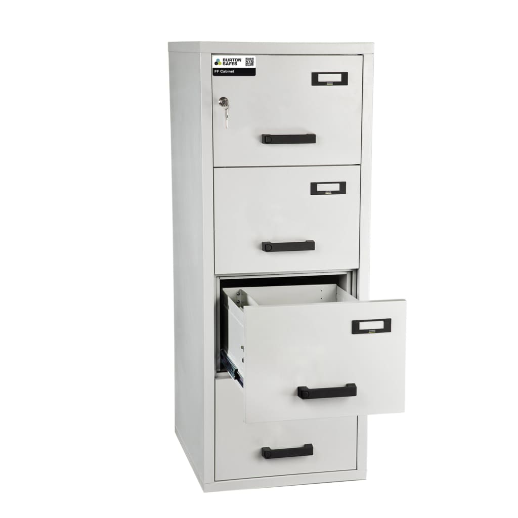 Fireproof Filing Cabinet 4 Drawer Key Locking Safe - The Safe Havens