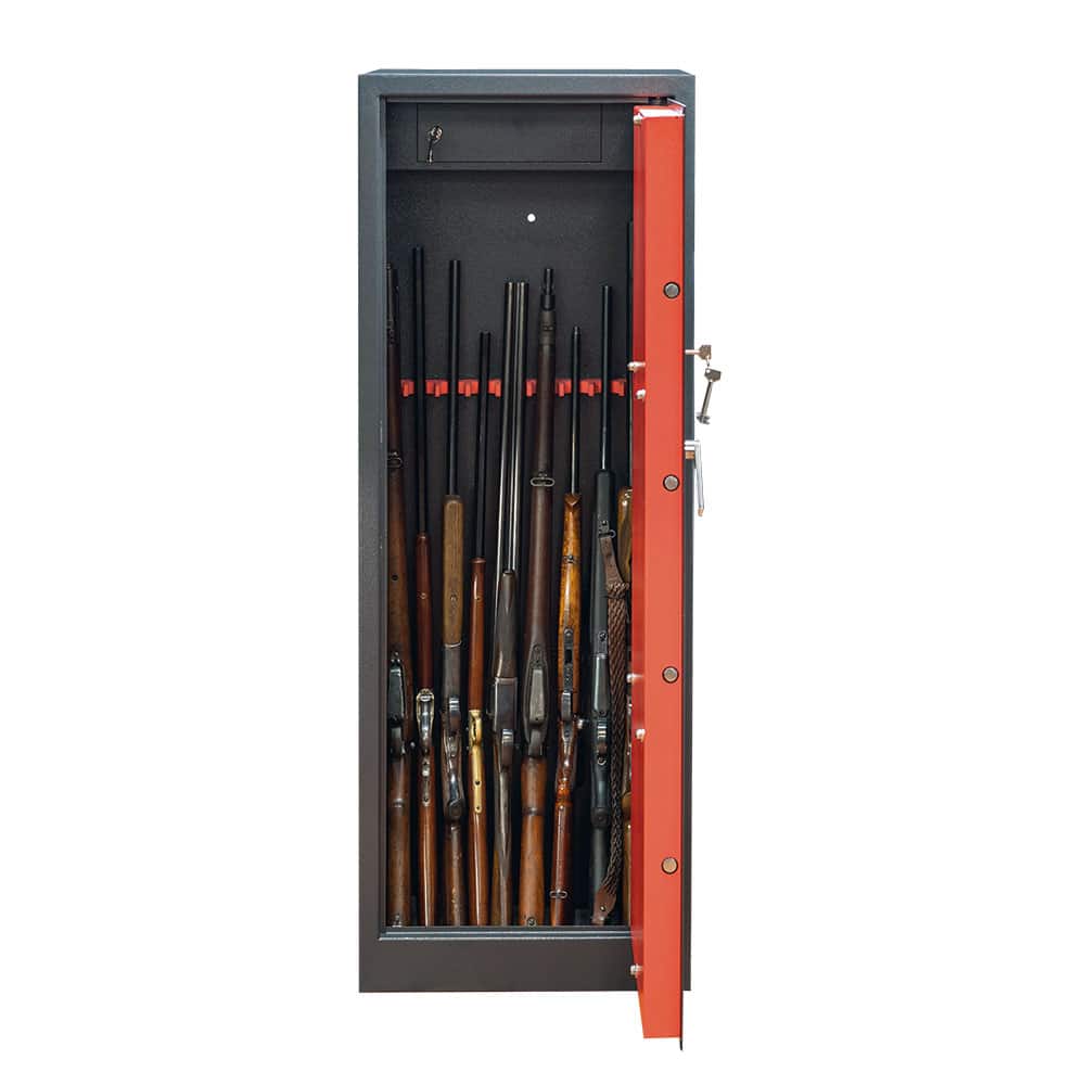 Pioneer Gun Cabinet – 10 Gun Key Locking - The Safe Havens